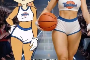 AI制作的空中大灌篮真人版，开头这位还原得很不错啊😍