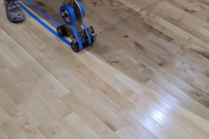 很多人压根没见过！木地板的三分线原来是这样画出来的！